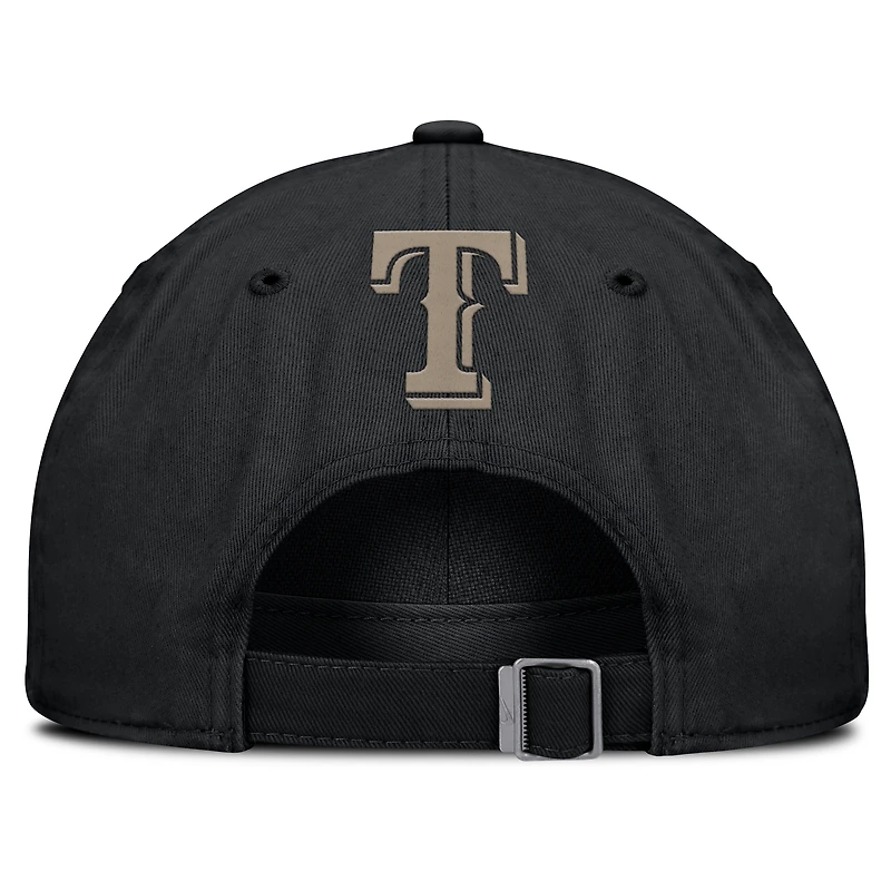 Men's Nike Black Texas Rangers Camo Pack Club Adjustable Hat
