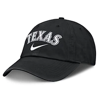 Casquette ajustable Nike Texas Rangers Primetime Club noire pour homme