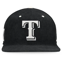 Men's Nike  Black Texas Rangers Pro Corduroy Structured Snapback Hat