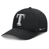 Casquette ajustable Nike Texas Rangers Rise Dri-FIT noire pour homme