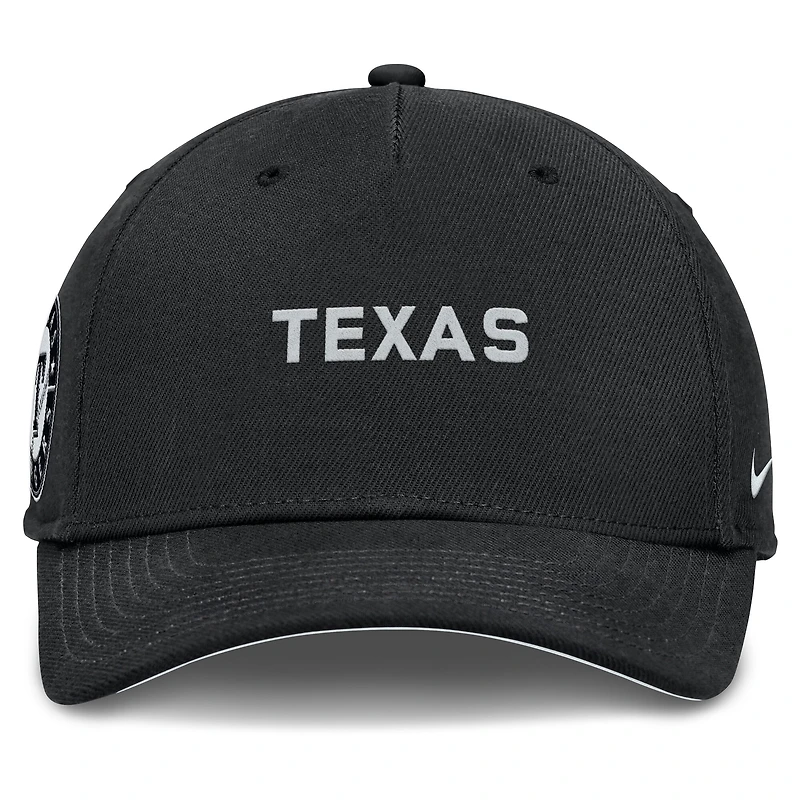 Men's Nike  Black Texas Rangers Rise Performance Adjustable Hat