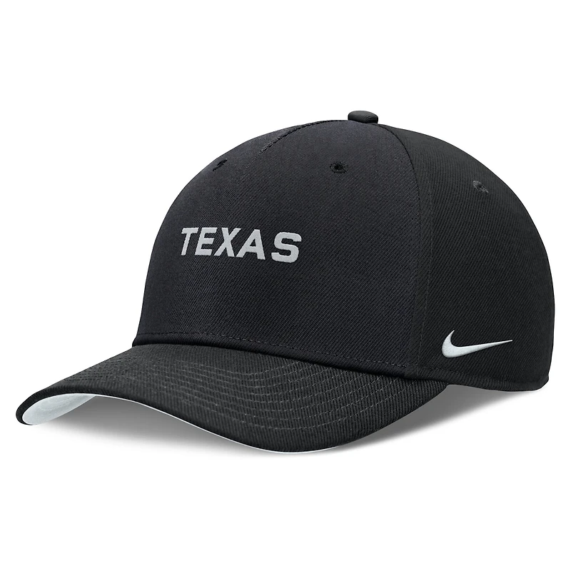 Men's Nike  Black Texas Rangers Rise Performance Adjustable Hat