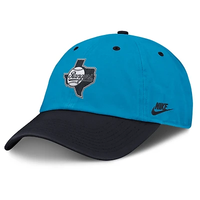 Men's Nike Blue/Navy Texas Rangers Neon 90s Club Adjustable Hat