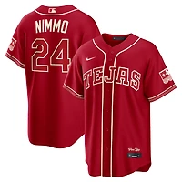 Men's Nike Brandon Nimmo Red Texas Rangers 2026 City Connect Stadium Jersey
