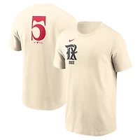 Men's Nike Corey Seager Natural Texas Rangers City Connect Fuse Name & Number T-Shirt