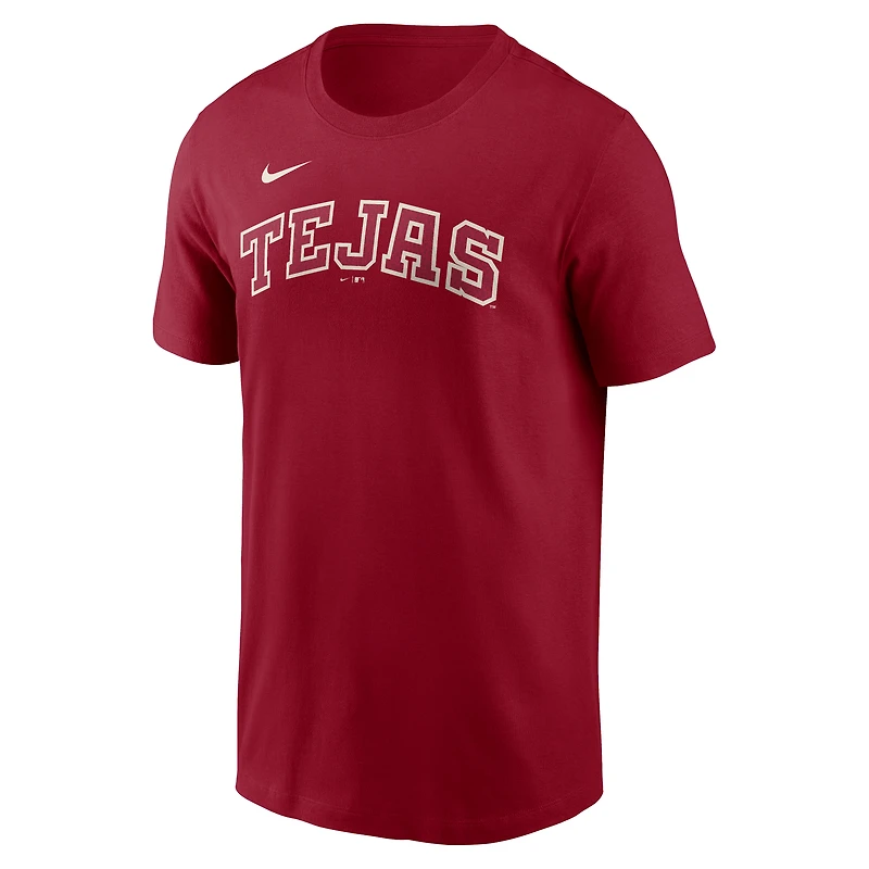 T-shirt Nike Corey Seager rouge Texas Rangers 2026 City Connect pour homme, avec nom et numéro