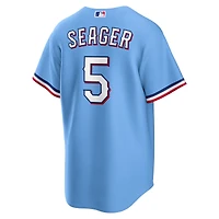 Men's Nike Corey Seager Light Blue Texas Rangers Alternate Replica Jersey