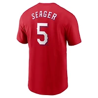 Men's Nike Corey Seager Red Texas Rangers Fuse Name & Number T-Shirt
