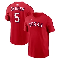 Men's Nike Corey Seager Red Texas Rangers Name & Number T-Shirt