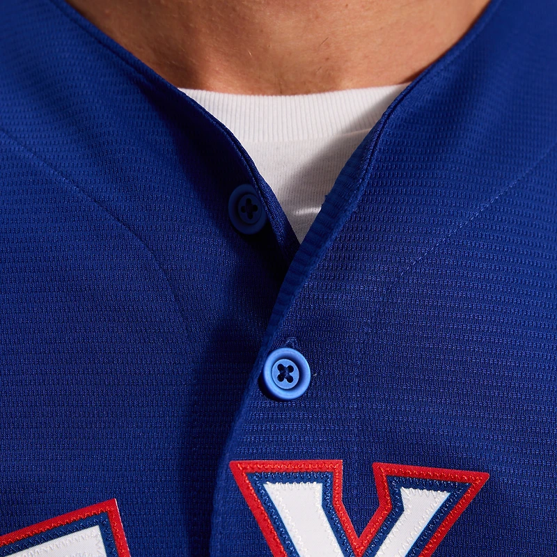 Maillot réplique alternatif bleu clair Nike Corey Seager des Texas Rangers pour homme