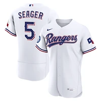 Men's Nike Corey Seager White Texas Rangers Home Authentic Sponsor Patch Jersey