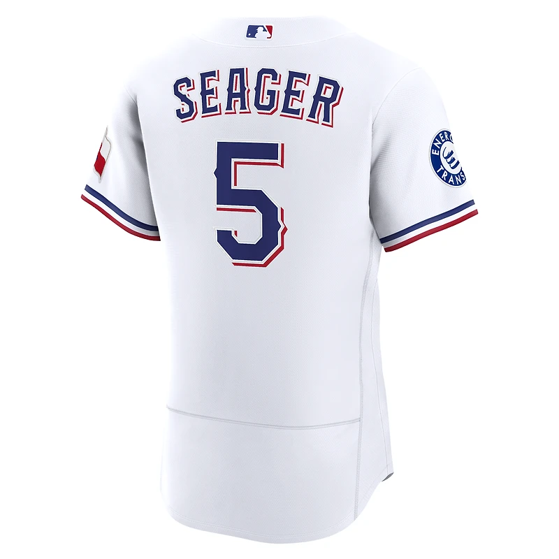 Men's Nike Corey Seager White Texas Rangers Home Authentic Sponsor Patch Jersey