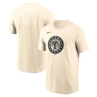 T-shirt Nike crème pour homme avec logo camouflage Texas Rangers