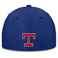 Men's Nike Gray/Royal Texas Rangers Rise Swoosh Performance Flex Hat