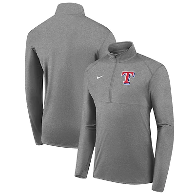 Veste à enfiler demi-zip Nike grise Texas Rangers Team Logo Element Performance pour homme