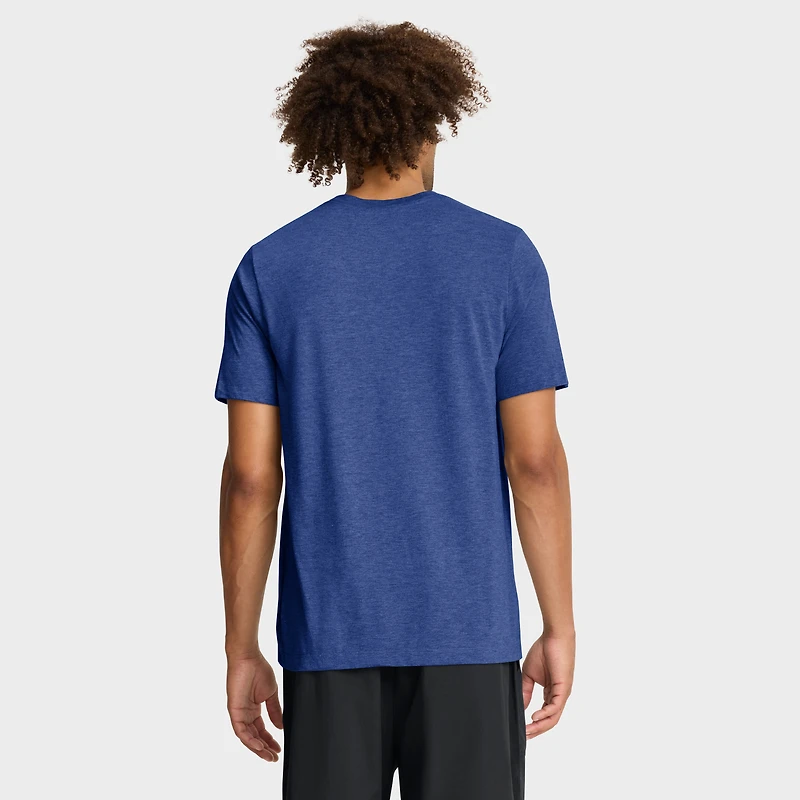 T-shirt Nike Heather Royal Texas Rangers Cooperstown Logo Tri-Blend pour homme