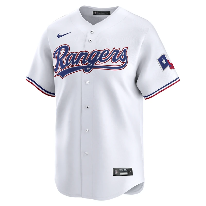Men's Nike Jacob deGrom White Texas Rangers Home Limited Jersey