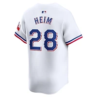 Men's Nike Jonah Heim White Texas Rangers Home Limited Player Jersey