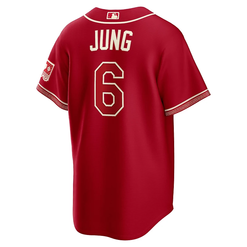 Men's Nike Josh Jung Red Texas Rangers 2026 City Connect Stadium Jersey