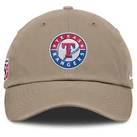 Casquette ajustable Nike kaki Texas Rangers pour homme, célébrant le 250e anniversaire du club américain