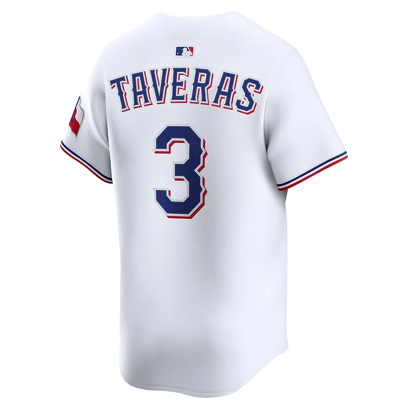Men's Nike Leody Taveras White Texas Rangers Home Limited Player Jersey