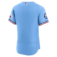 Maillot authentique alternatif bleu clair Nike Texas Rangers pour homme