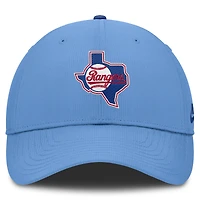 Casquette ajustable Nike bleu clair Texas Rangers Cooperstown Club Dri-FIT pour homme