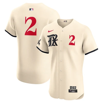 Maillot de joueur Nike Marcus Semien crème Texas Rangers City Connect Elite pour homme