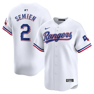 Men's Nike Marcus Semien White Texas Rangers Home Limited Player Jersey