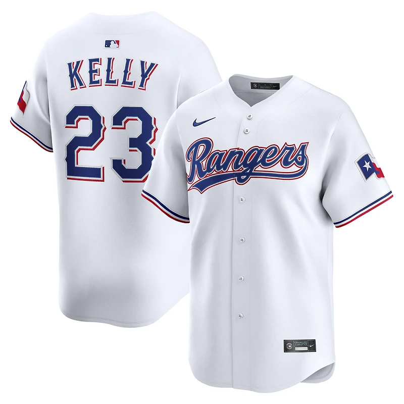 Maillot de joueur Nike Merrill Kelly blanc Texas Rangers domicile édition limitée pour homme