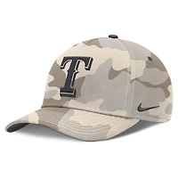 Men's Nike Natural Texas Rangers Camo Pack Rise Adjustable Hat