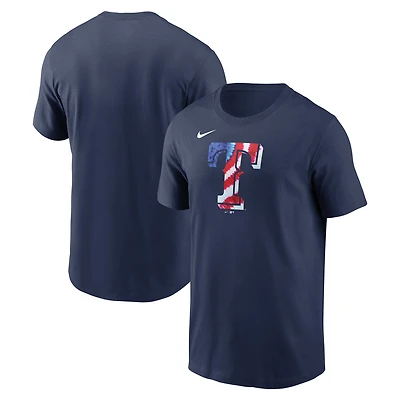 T-shirt Nike Americana bleu marine des Texas Rangers pour homme