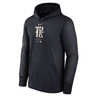 Men's Nike Navy Texas Rangers Authentic Collection City Connect Performance Pullover Hoodie