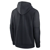 Sweat à capuche Nike Texas Rangers Authentic Collection City Connect Performance pour homme, bleu marine