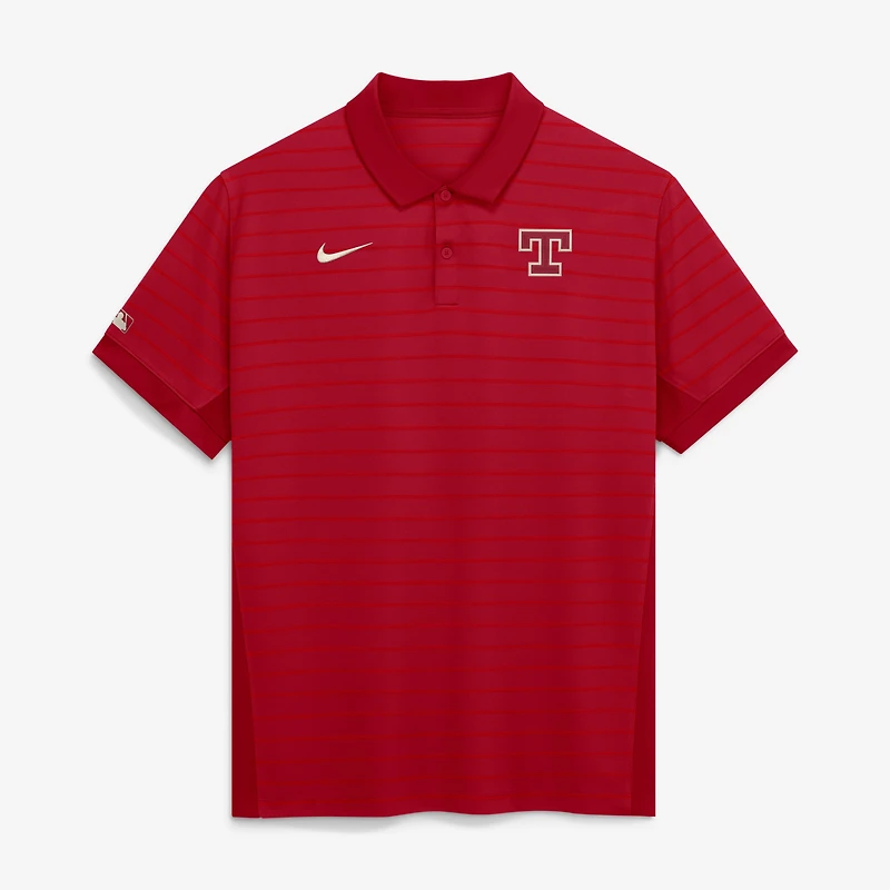 Polo rayé Dri-FIT Nike rouge Texas Rangers 2026 City Connect Authentic Collection pour homme