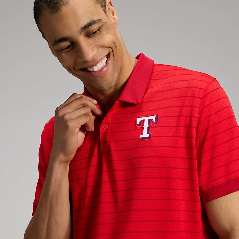 Polo rayé Victory Dri-FIT de la collection authentique des Texas Rangers Nike pour homme