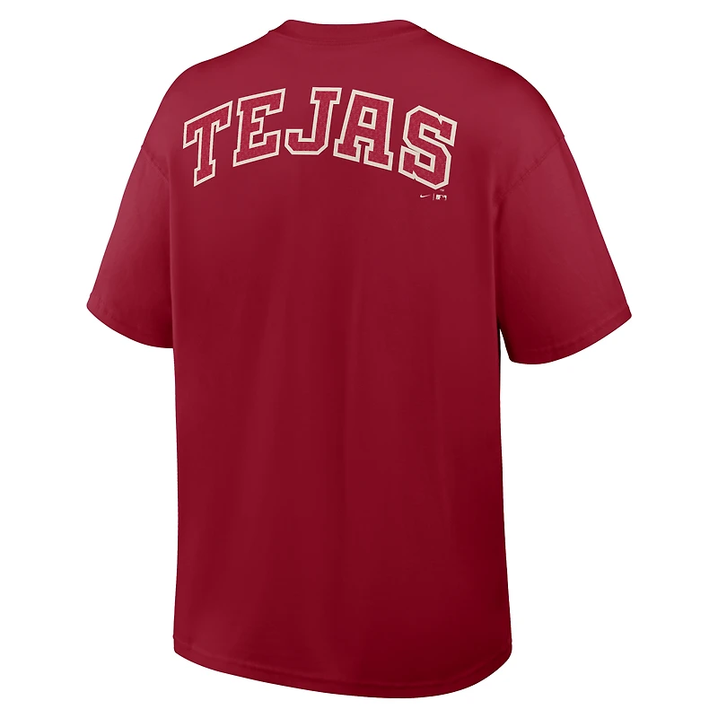 T-shirt à poche Nike rouge Texas Rangers City Connect Max90 pour homme