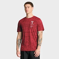 T-shirt Nike Velocity Dri-FIT rouge Texas Rangers pour homme