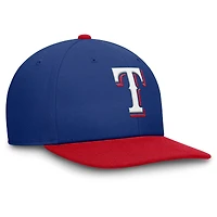 Casquette Nike Pro Performance Snapback pour homme, bleu royal/rouge, Texas Rangers