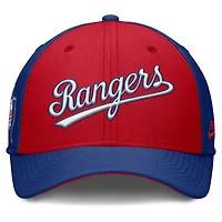 Men's Nike Royal/Red Texas Rangers Rise Swoosh Performance Flex Hat