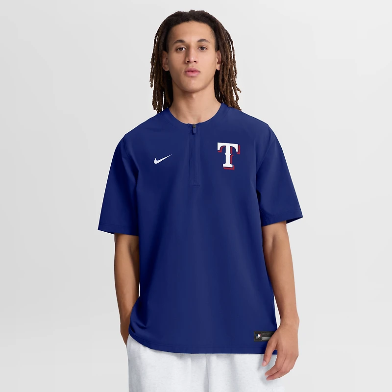 Men's Nike Royal Texas Rangers Authentic Collection Dri-FIT Quarter-Zip Windshirt