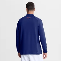 Men's Nike Royal Texas Rangers Authentic Collection Dri-FIT Raglan Half-Zip Pullover