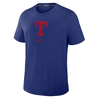 Men's Nike Royal Texas Rangers Authentic Collection Early Work Tri-Blend Dri-FIT T-Shirt