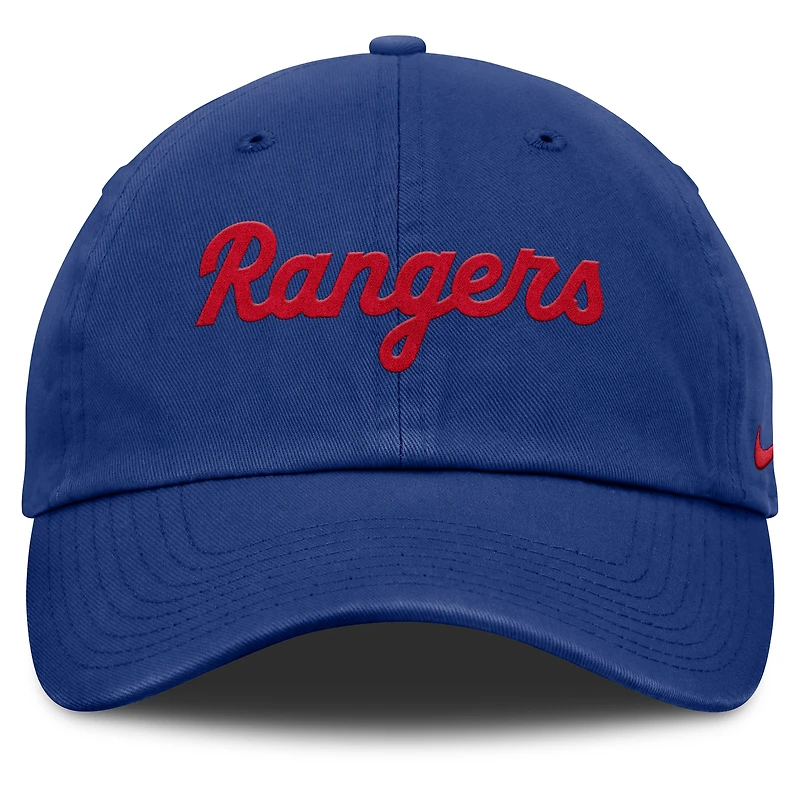 Casquette ajustable Nike Royal Texas Rangers Club pour homme
