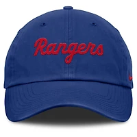 Casquette ajustable Nike Royal Texas Rangers Club pour homme