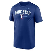 T-shirt d'entraînement Nike Royal Texas Rangers Local Legend pour homme