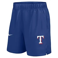 Short tissé Nike Royal Texas Rangers Victory Dri-FIT pour homme