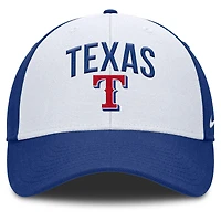 Men's Nike White/Royal Texas Rangers Club Performance Adjustable Hat