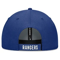 Men's Nike White/Royal Texas Rangers Club Performance Adjustable Hat