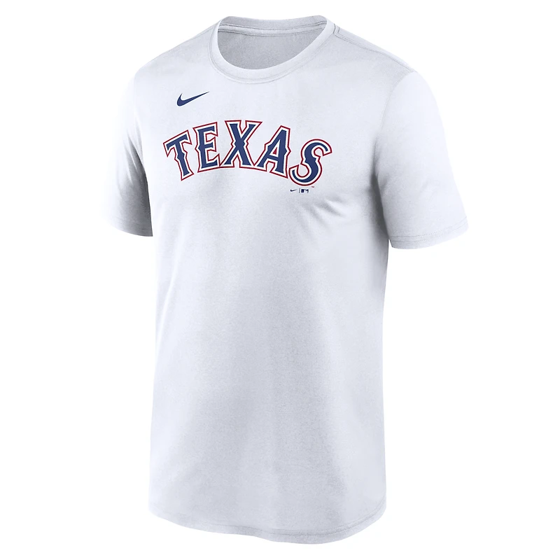 Men's Nike White Texas Rangers New Legend Wordmark Dri-FIT T-Shirt